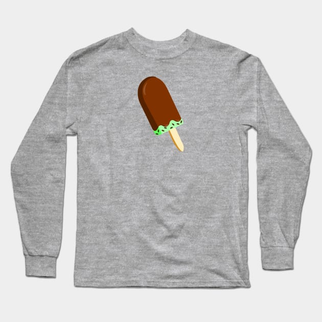 Mint Chocolate Chip Long Sleeve T-Shirt by traditionation